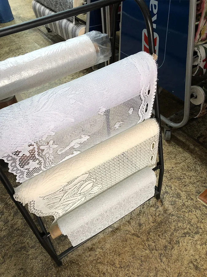 Cortina De Renda Pronta Diversas Alturas - Tecidos para Cortinas em Santos/SP